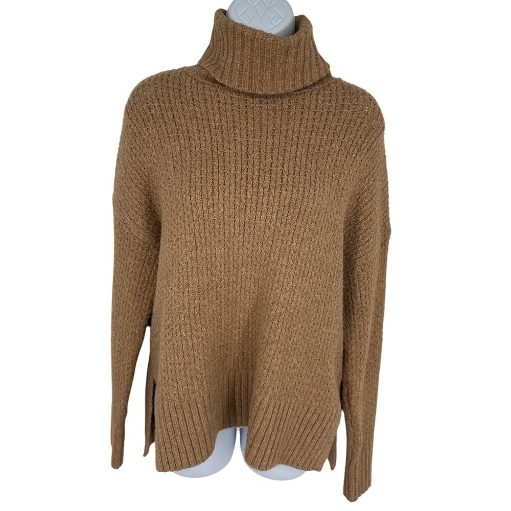 Cupcakes & Cashmere Brown Turtleneck Long Sleeve Sweater Women's Size M